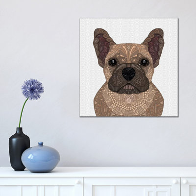 Fawn Frenchie by Angelika Parker - Wrapped Canvas Print
