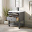 Meuble-lavabo sur pied simple avec comptoir Lunnete