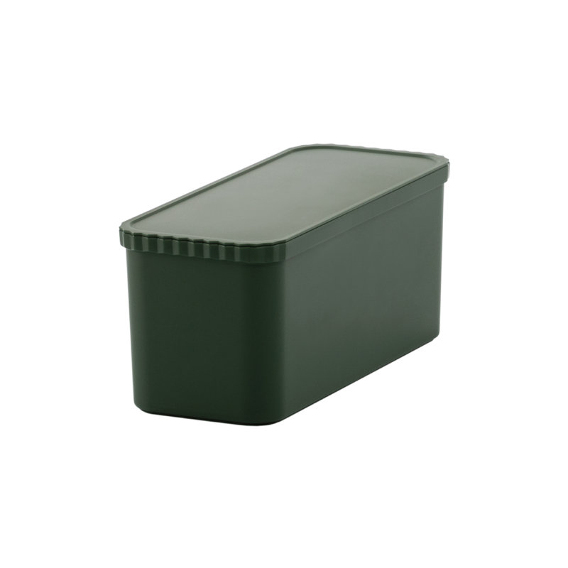 Slim Stacking Bin Set of 2, Green
