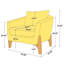 Fauteuil demi-tonneau rembourré Kervin, ensemble de 2-281011167-281011166