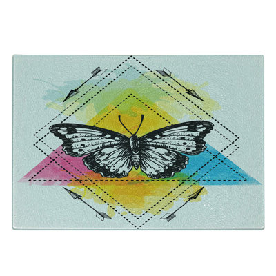 East Urban Home Glass Entomology Cutting Board