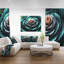 « clear turquoise », impression sur toile tendue-18272004