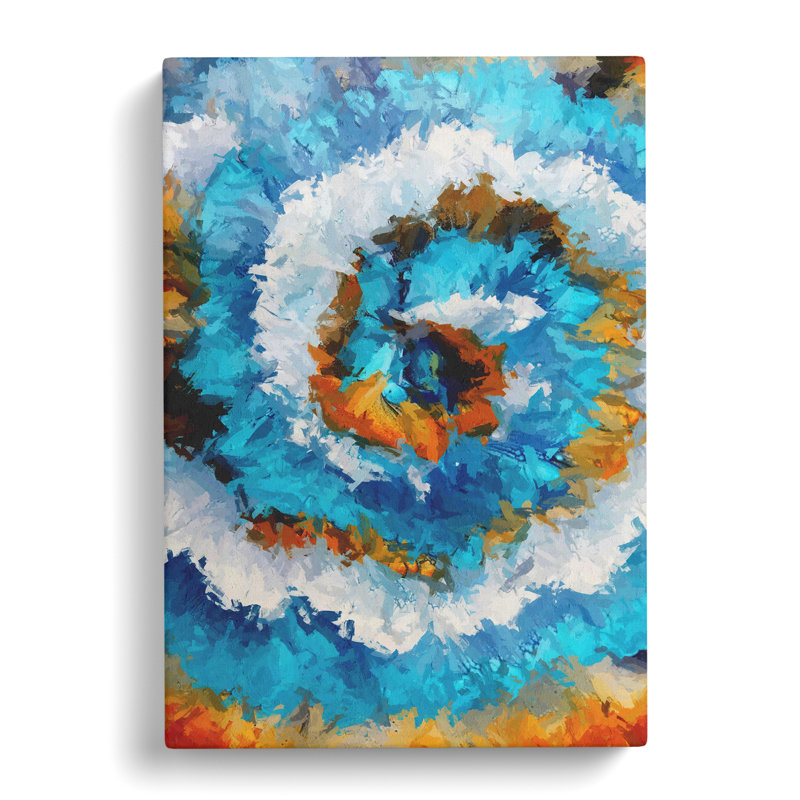 Rain Of Shadows Abstract - Wrapped Canvas, 76cm H x 50cm W x 3cm D