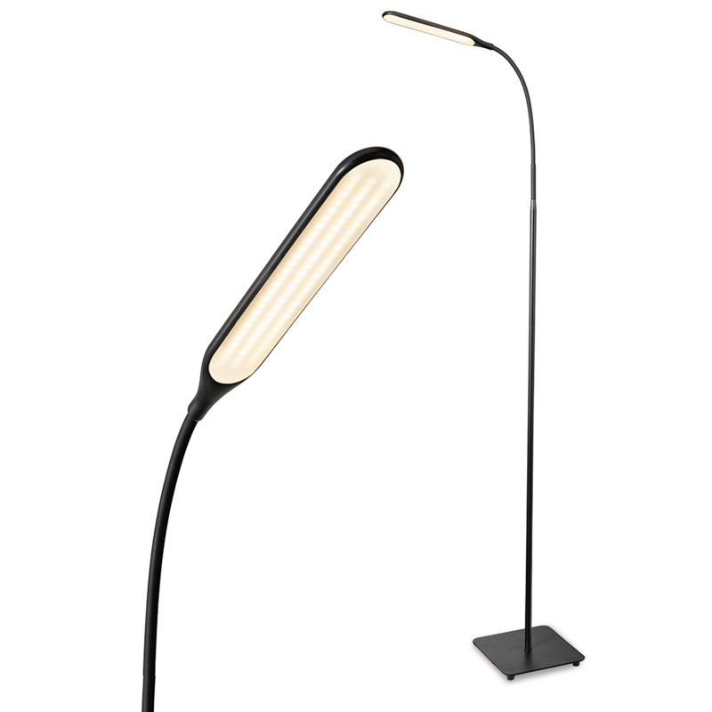 Lampe de travail sur pied 67 po à DEL, Noir