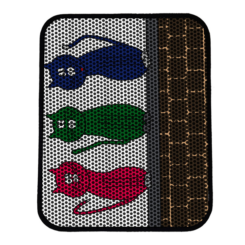 Tapis pour litière de qualité supérieure, 18 po x 24 po | 50% PVC / 50% polyester, lavable à la machine et passer l'aspirateur | Conception durable et facile à nettoyer pour les propriétaires d'animaux de compagnie | Protégez vos planchers des dégâts de la litière