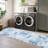 Washable Area Rug Modern Abstract Carpet with Non-Slip Backing, Stain-Resistant Low Pile Floor Rug, Easy Cleaning Foldable Indoor Mats for Bedroom, Living Room, Office-43140615-49917967