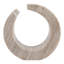 Statue circulaire sculptée en marbre poli pour la décoration du salon - Objet décoratif moderne pour la maison - 25 cm, couleur beige