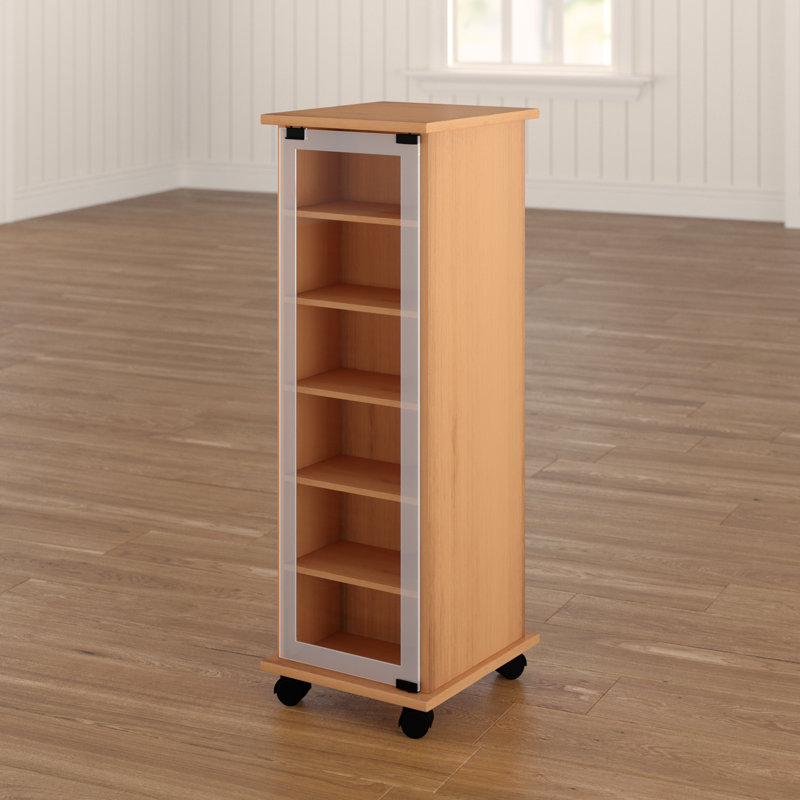 Valenza Wood 93cm H Media Cabinet, Beech