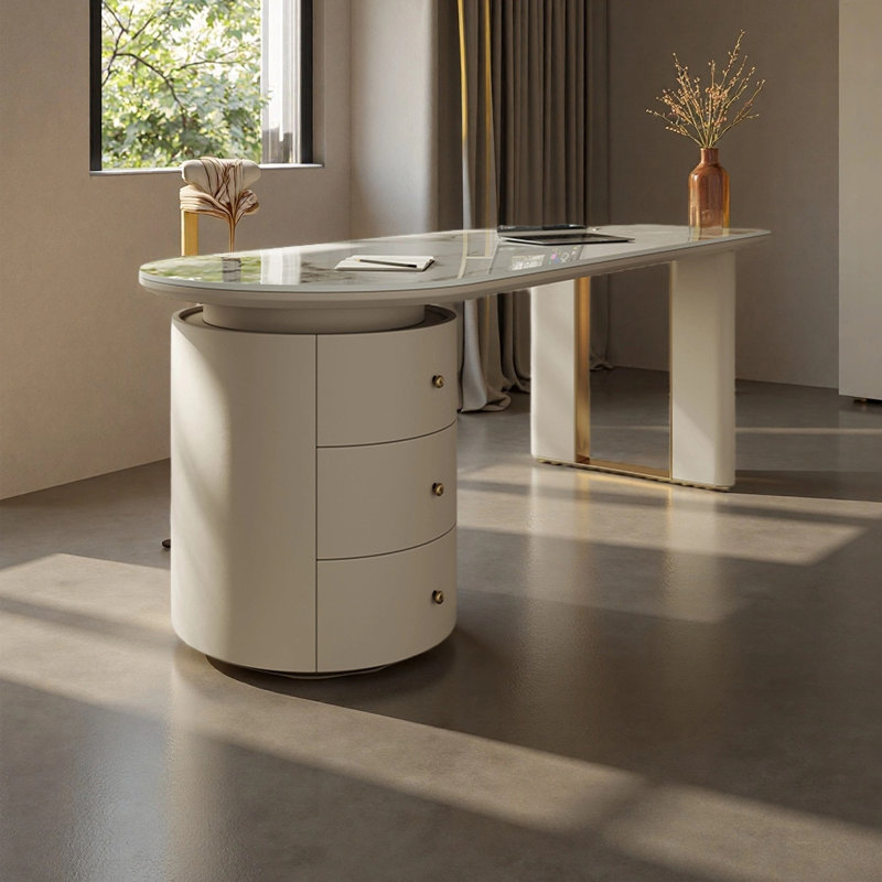 Modern minimalist design desk, 29.53" H x 70.87" W x 27.56" D