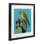 «Yellow Bird on Cacti Bloom», reproduction encadrée sous verre, design par Kate Jarvik Birch