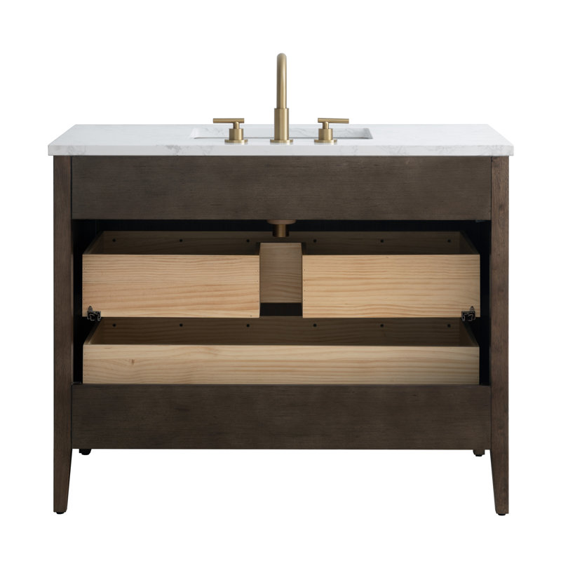 Emma 42" W Single Vanity, Chestnut Brown