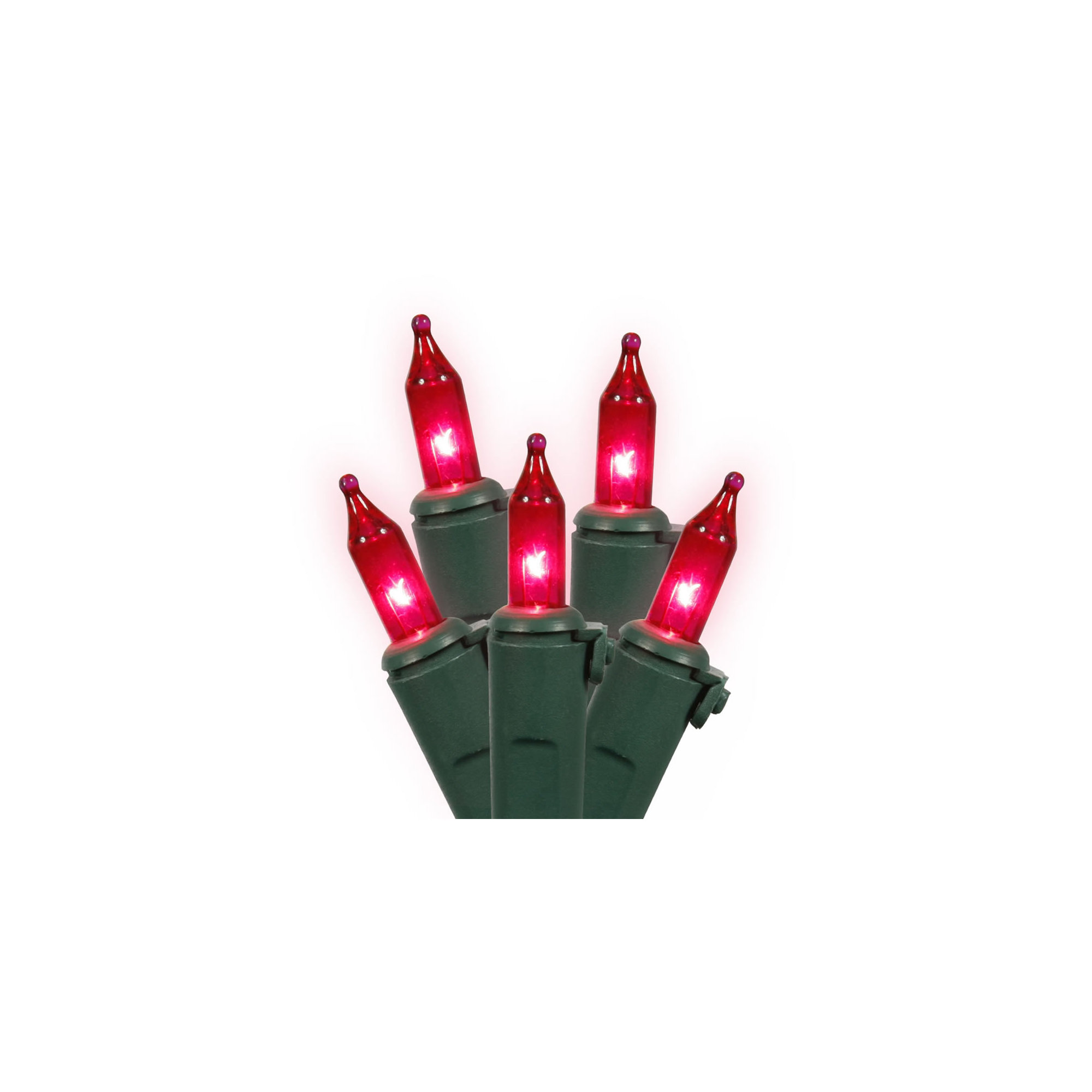 Mini Christmas String Light Set, Pink/Green, 100, 552"
