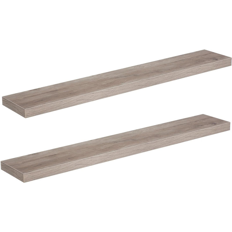 Tablette flottante 2 pièces Caoilinn, H 1,5 po x l 47,2 po x P 7,9 po