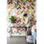 Papier peint à motif géométrique Chevron