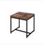 Table de bout de style industriel avec cadre en métal noir et 1 pièce