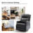 Caseville Genuine Leather Manual Swivel Recliner-265376385
