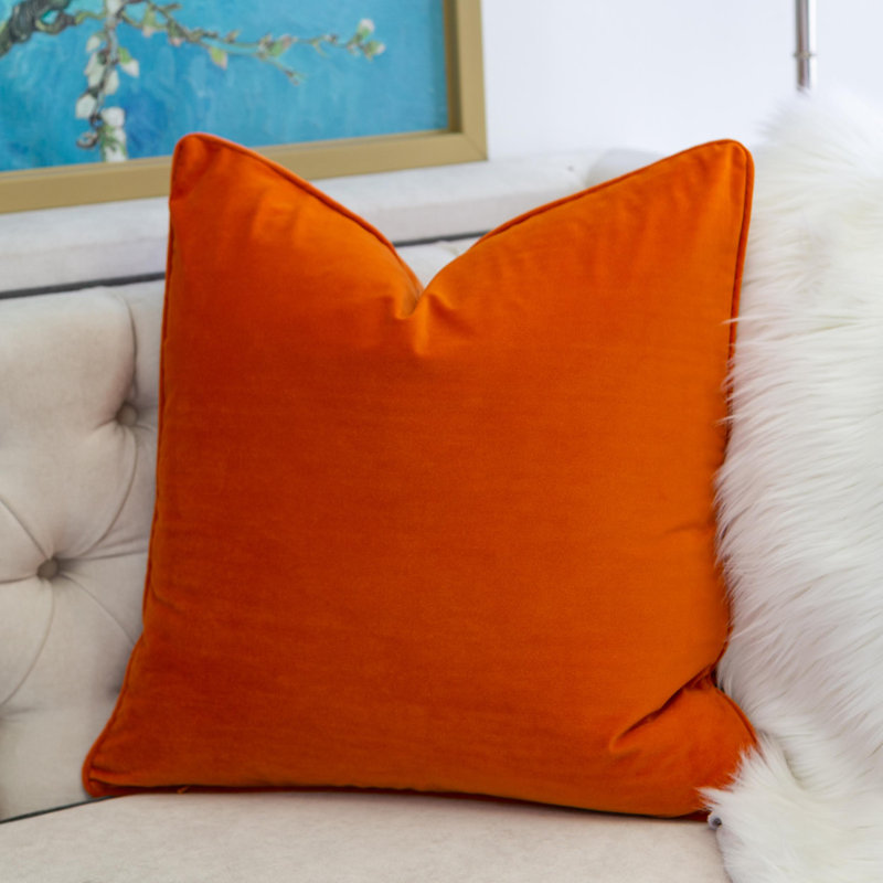  Square Pillow Cover & Insert, Orange