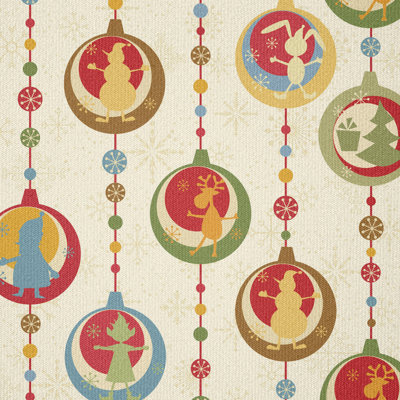 Aleishia Ball Deer Santa Elf Fabric