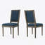 Chaise en tissu