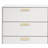 Pershore White and Gold 6-Drawer Double Dresser