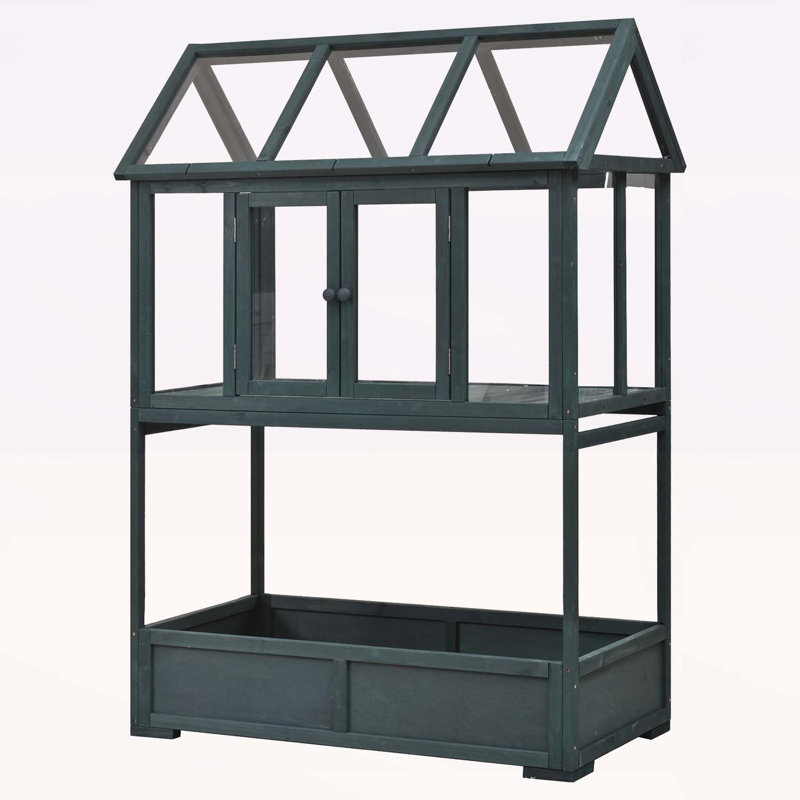 Mini serre portable avec des caractéristiques polyvalentes pour le jardinage toutes saisons, Vert