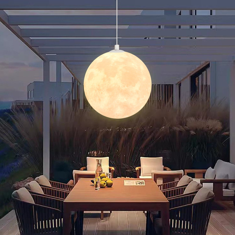 Jamaurion 1 - Light Plastic Sphere Pendant, 19.68" H x 19.68" W x 19.68" D
