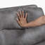 Canapé inclinable manuel double en microfibre polie 81,5 po Seese-1945859157