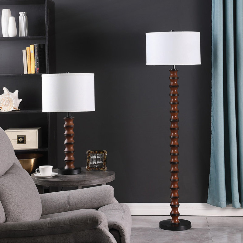 Lampe de table moderne 27,5 po In Coastal Littoral Wood Insp