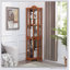 Armoire vitrée pour rangement en coin,-967910096