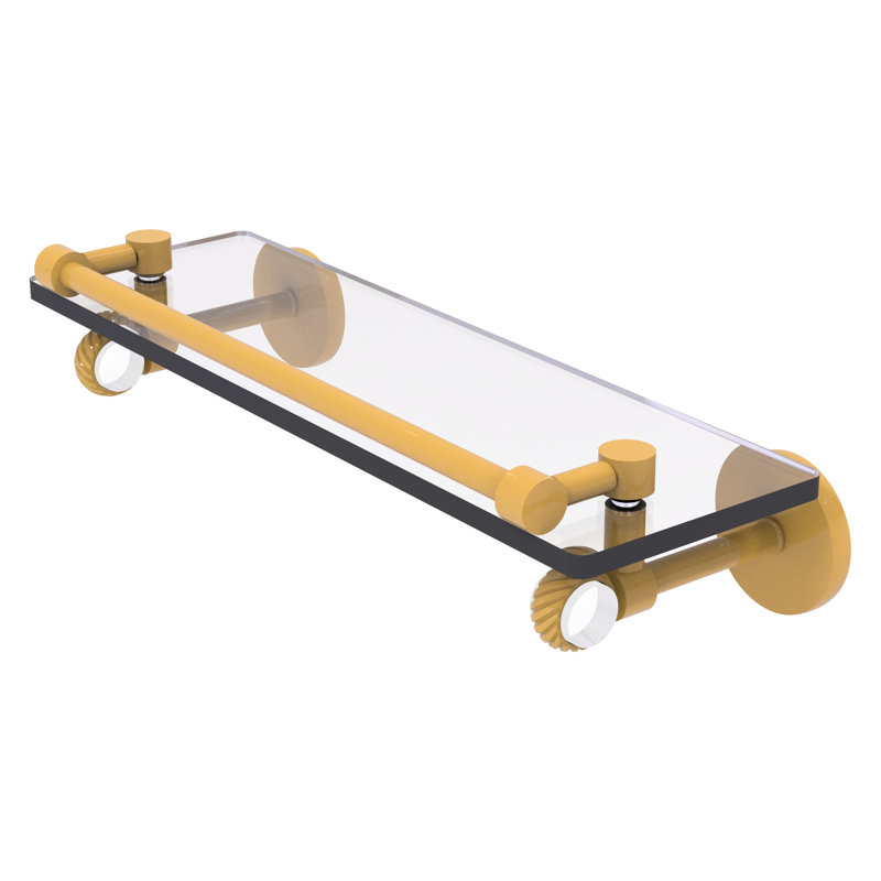 Tablette flottante Clearview, H 3,75 po x l 16 po x P 5,65 po, Or espagnol