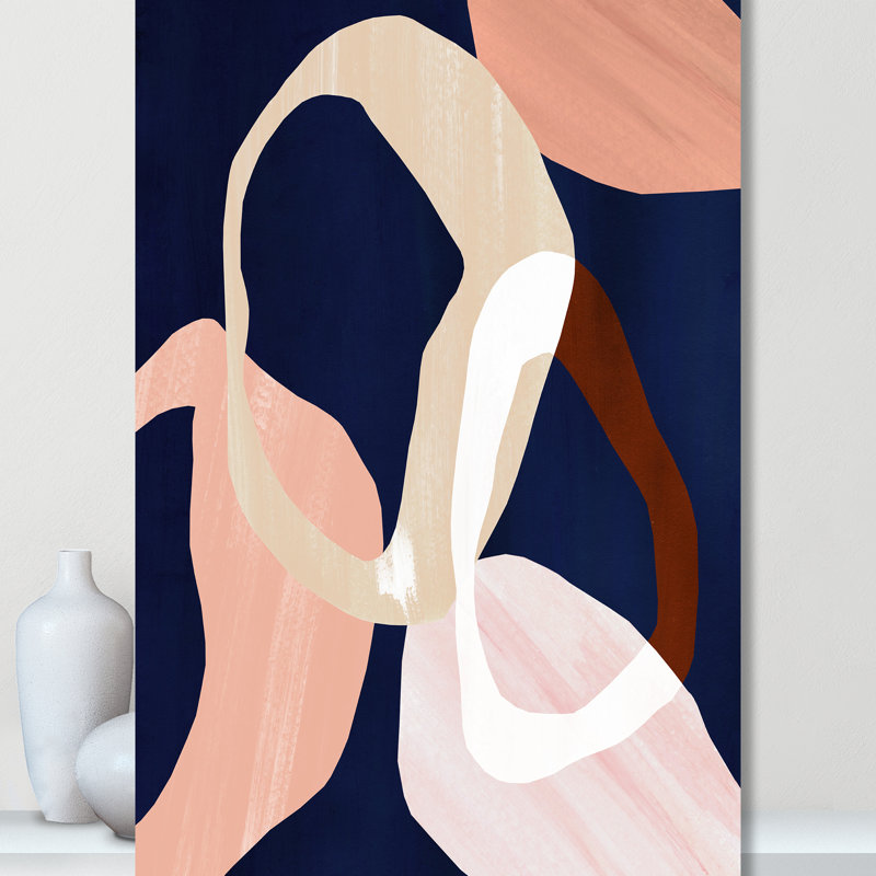 Loop II Print par Violets Print House, Ne s’applique pas, L 24 po x H 36 po, Toile tendue