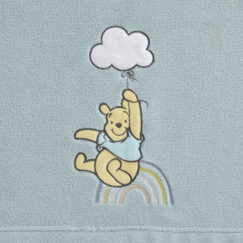  Couverture pour bébé NoJo Disney Winnie l'Ourson Hello Sunshine Aqua