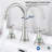 Widespread 2-handle Bathroom Faucet with Drain Assembly-80806990