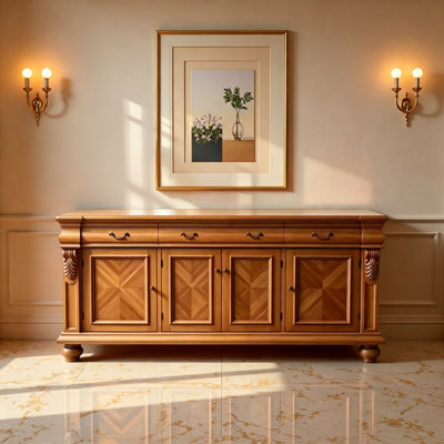 Retro-Style Large-Capacity Home Sideboard