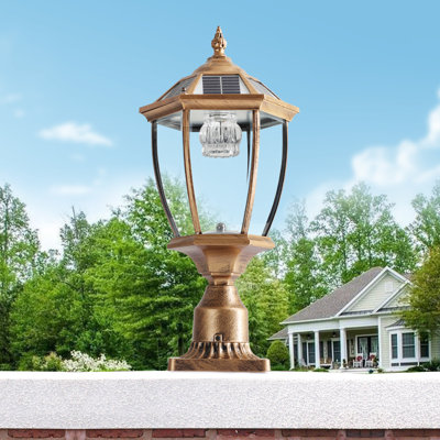 Retro Solar Patio Lights With Dimmable LED Vintage Copper