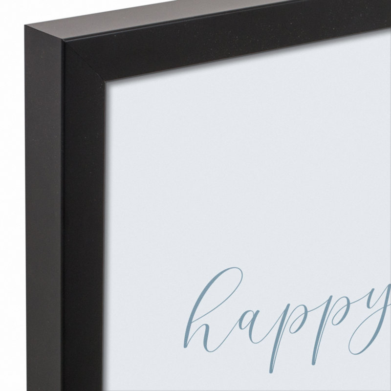 Happy Place, art encadré, H 15,75 po x l 12,75 po x P 1,75 po