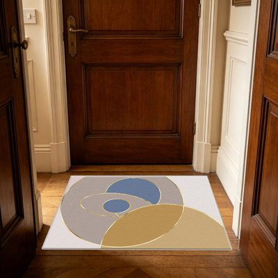 Tapis modernes modernes dorés abstraits pour le salon, doux et confortables, adaptés à toutes les saisons, faciles à entretenir, tapis de sol intérieur lavable à la machine, sous la table de ferme convenant à la chambre à coucher, à la salle à manger, au bureau, au patio, au balcon, à la décoration intérieure