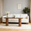 Console 63 po, table de bar longue et rustique