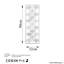 Accessoire mural décoratif en métal fait à la main, 12,6 po x 35,4 po | 100% métal, épaisseur: 0,06 pouce | Conception unique peinte à la main, parfaite pour la décoration intérieure | Décoration murale polyvalente avec des variations de couleurs