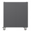 Armoire de rangement robuste en métal avec roulettes - Armoire de rangement pour outils pour le garage, le bureau et la maison, noir / gris