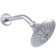 5" Round Thin 5-Function Adjustable Spray Shower Head with 8" Wall Mount Arm