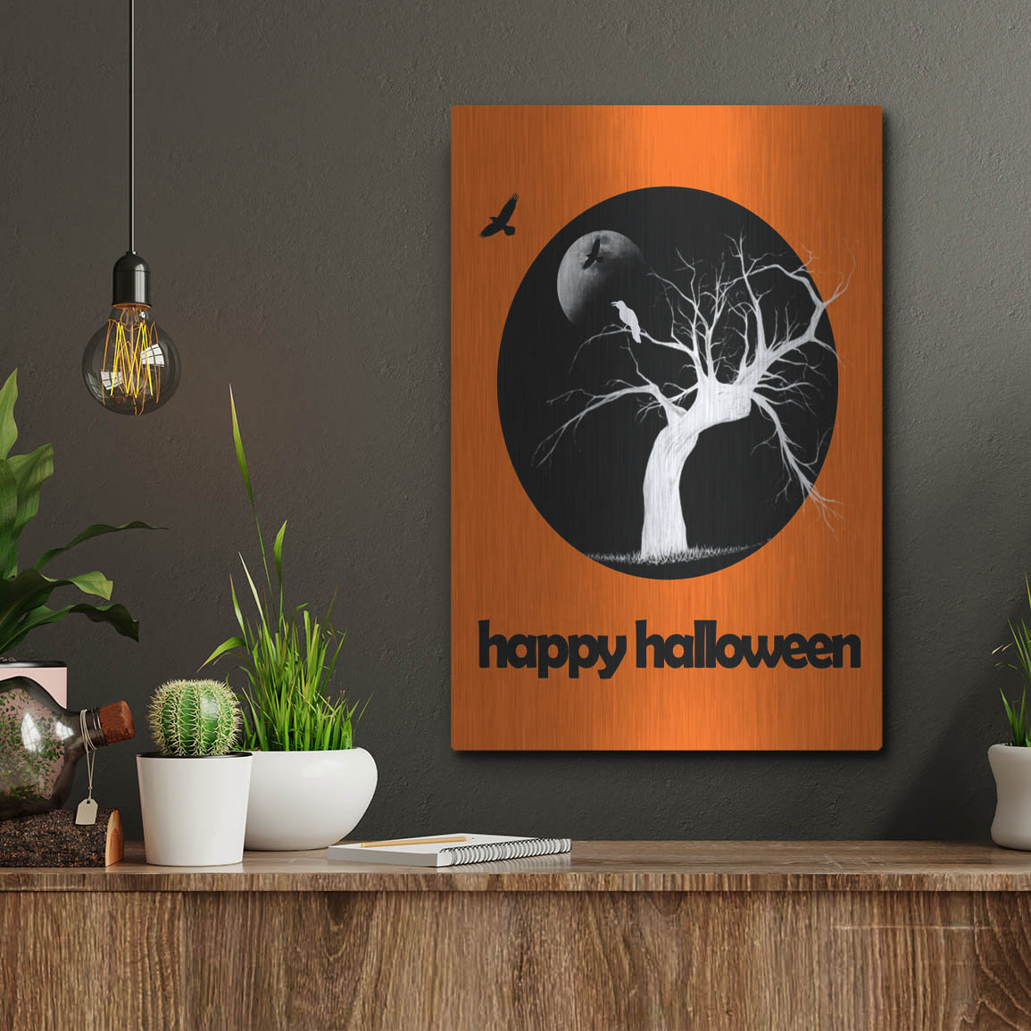 Picture Idea: Ivy Bronx Happy Halloween By Mark Ashkenazi Metal Wall Art
