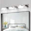 Éclairage de salle de bain chromé à intensité variable à 6 lumières DEL avec têtes de lampe rotatives à 360 ° pour salle de bain, meuble-lavabo, miroir et salon-104032203-104032201