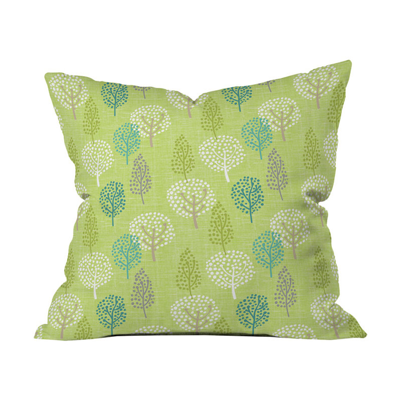 Coussin extérieur arbre en lin wendy kendall, 20 po x 20 po