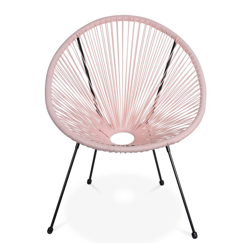 Ember Folding Deck Chair, Pink