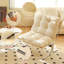 Chaise d'appoint moderne, chaise de salon confortable avec structure en métal chromé, chaises de canapé rembourrées à coussin souple pour le bureau à domicile, la chambre à coucher, la salle à manger (crème - 1 pièce)