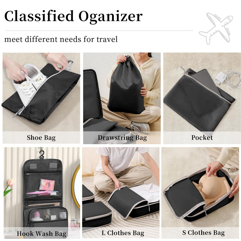 Rebrilliant Fabric Storage Bag, Black