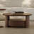Walnut Solid + Manufactured Wood Round Coffee Table Sets