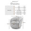 Temecka Retro Upholstered Cocoon Tub Swivel Accent Armchair - Simple and Sleek Style-20242976