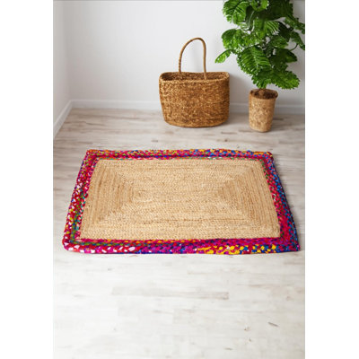 Eshanni Geometric Hand Braided Area Rug